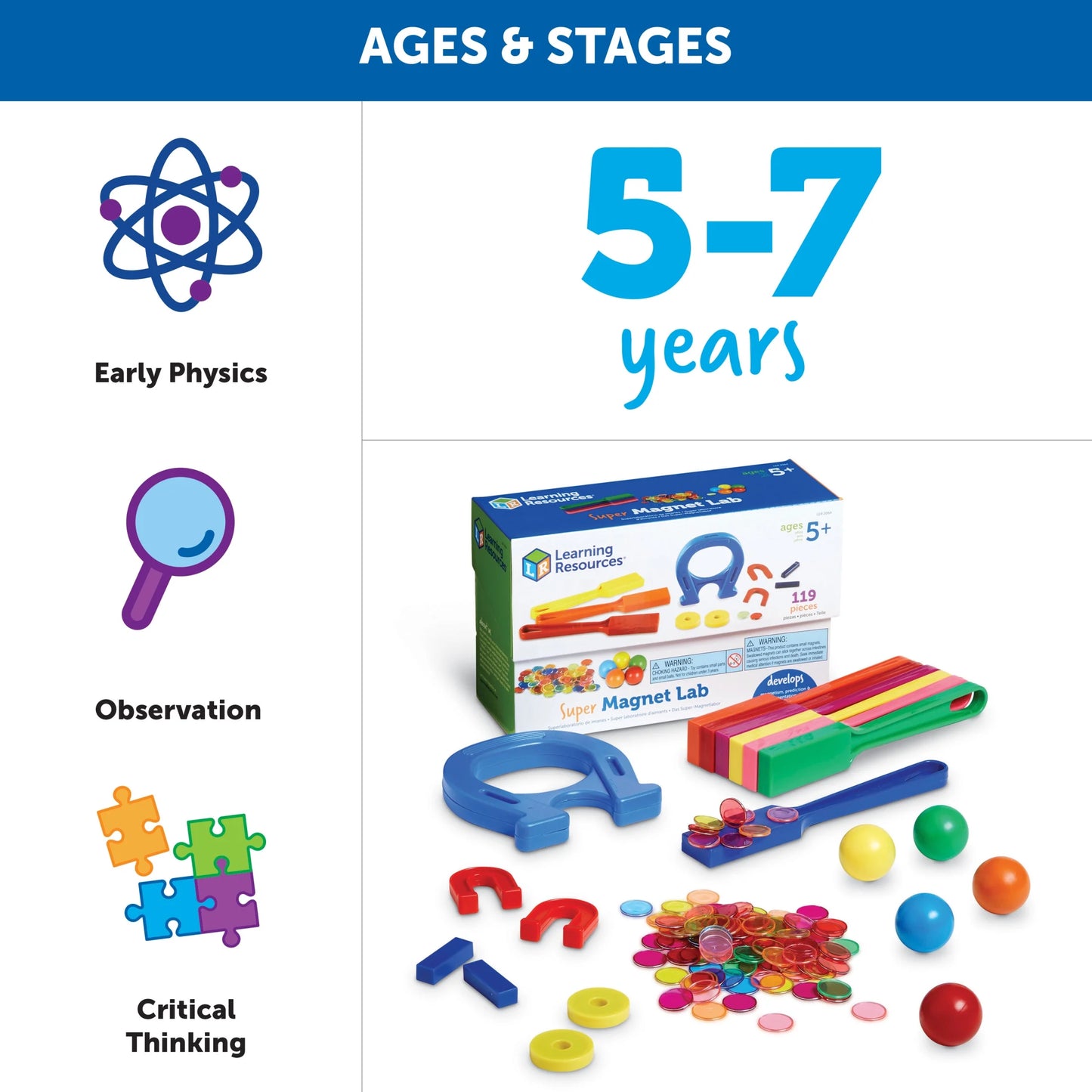 Super Magnet Lab Science Kits for Kids Ages 5 and Up