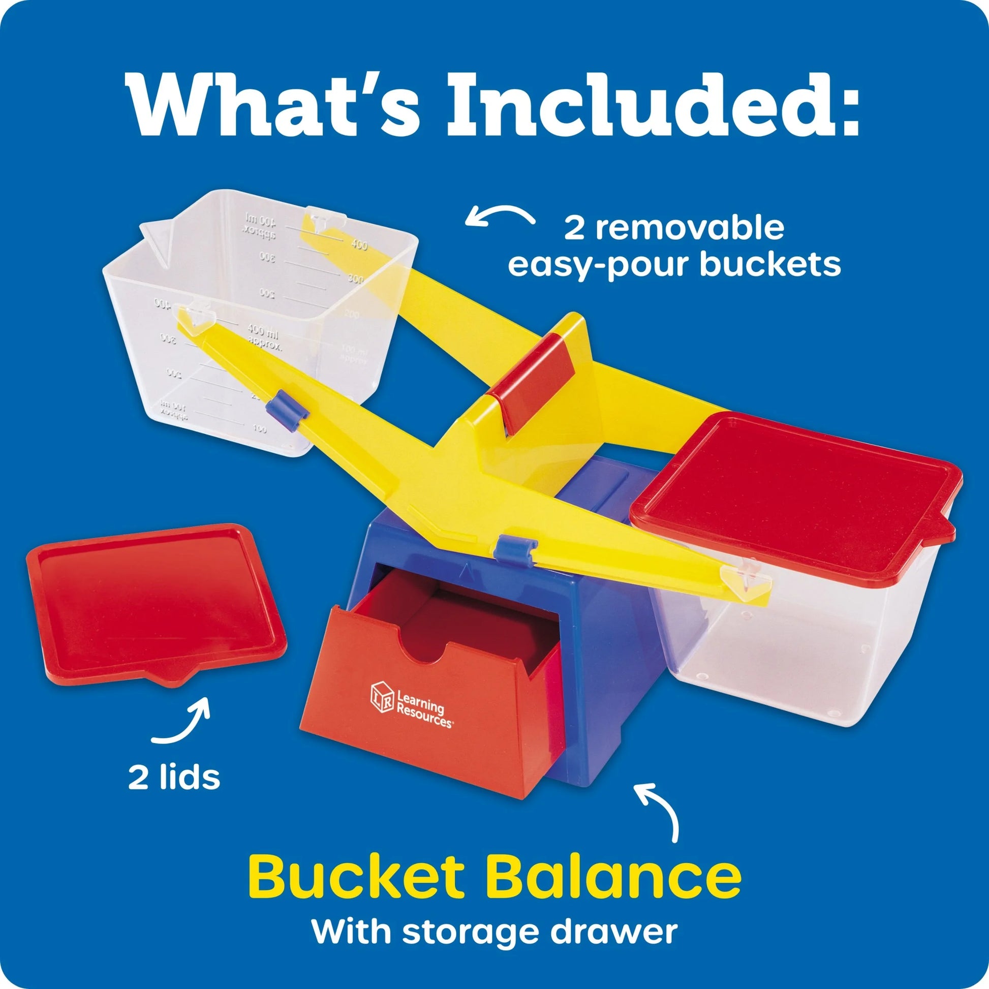Primary Bucket Balance, Math Manipulatives, Ages 3 and Up