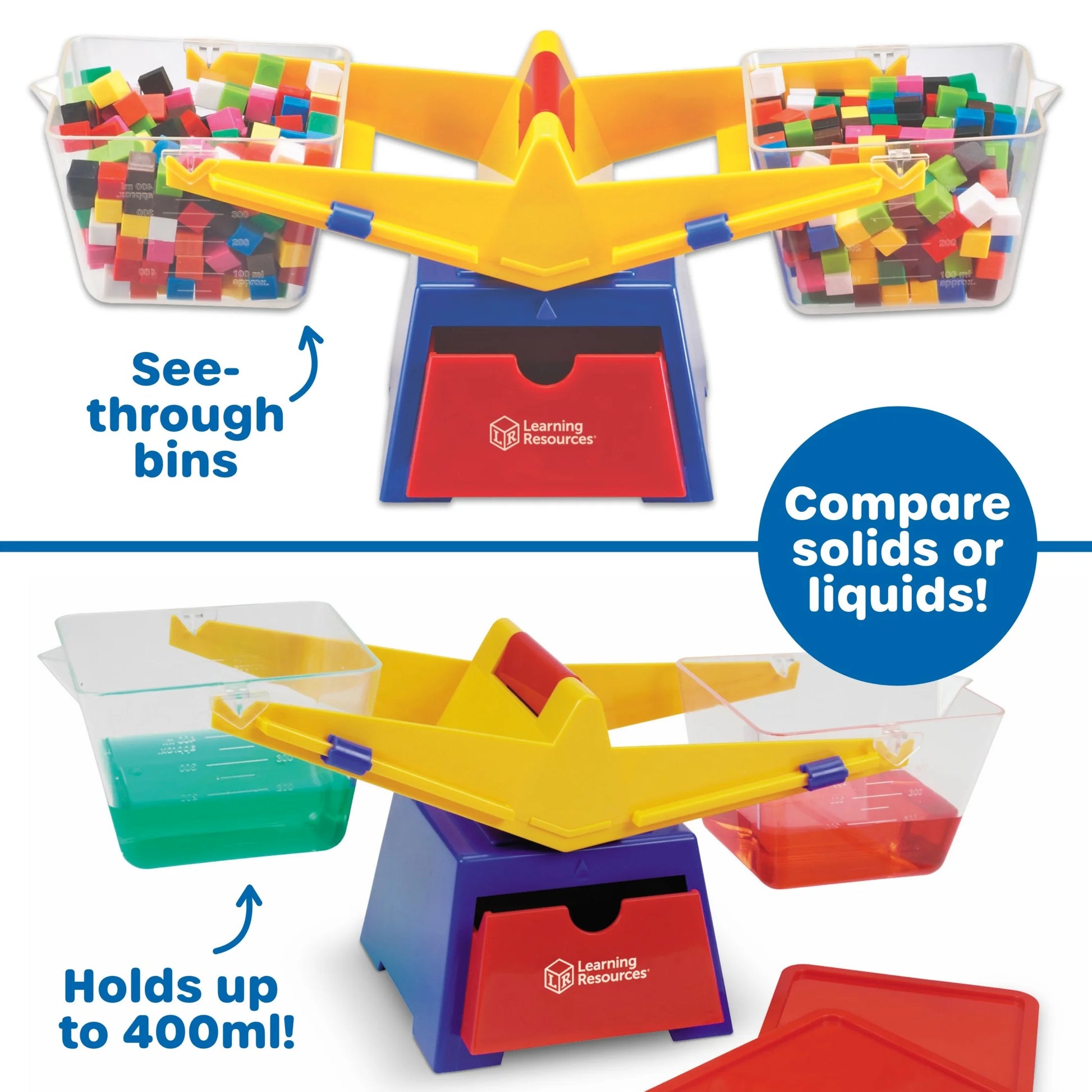 Primary Bucket Balance, Math Manipulatives, Ages 3 and Up