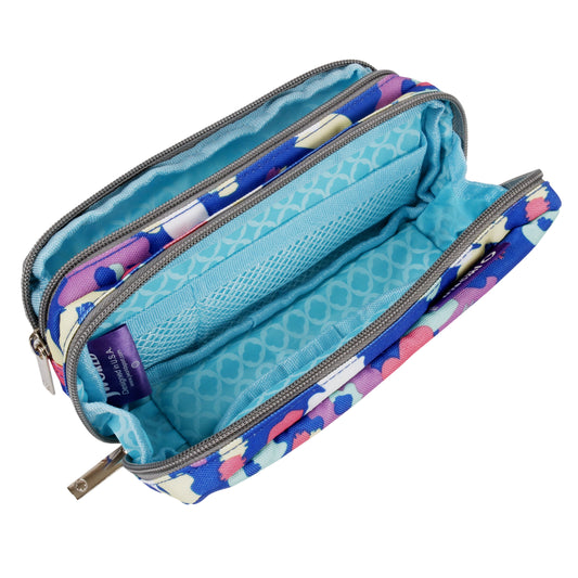 Girls Jojo Double Compartment Kids Pencil Case for School, Petals