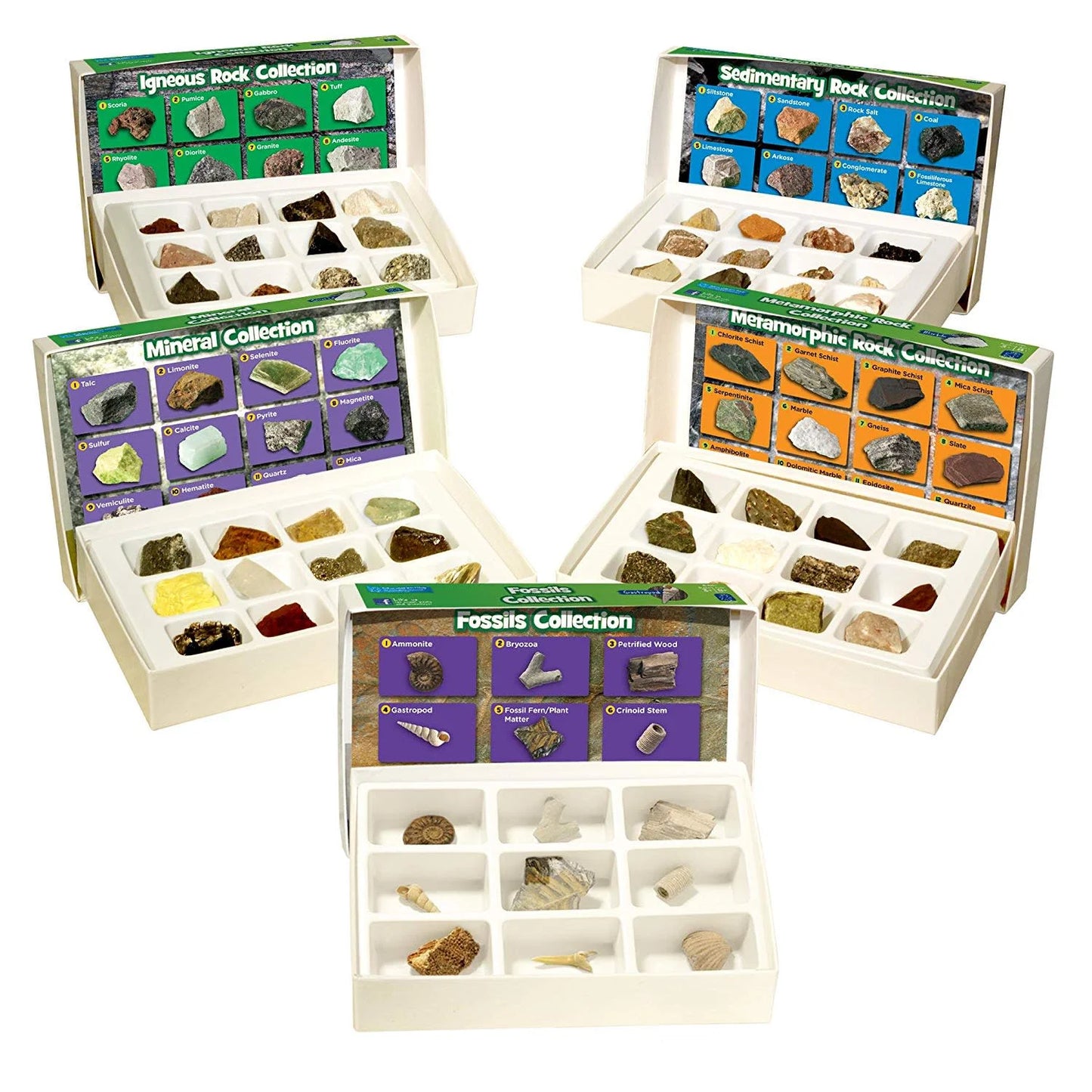 Complete Rock, Mineral, and Fossil Collection, STEM Kits for Kids
